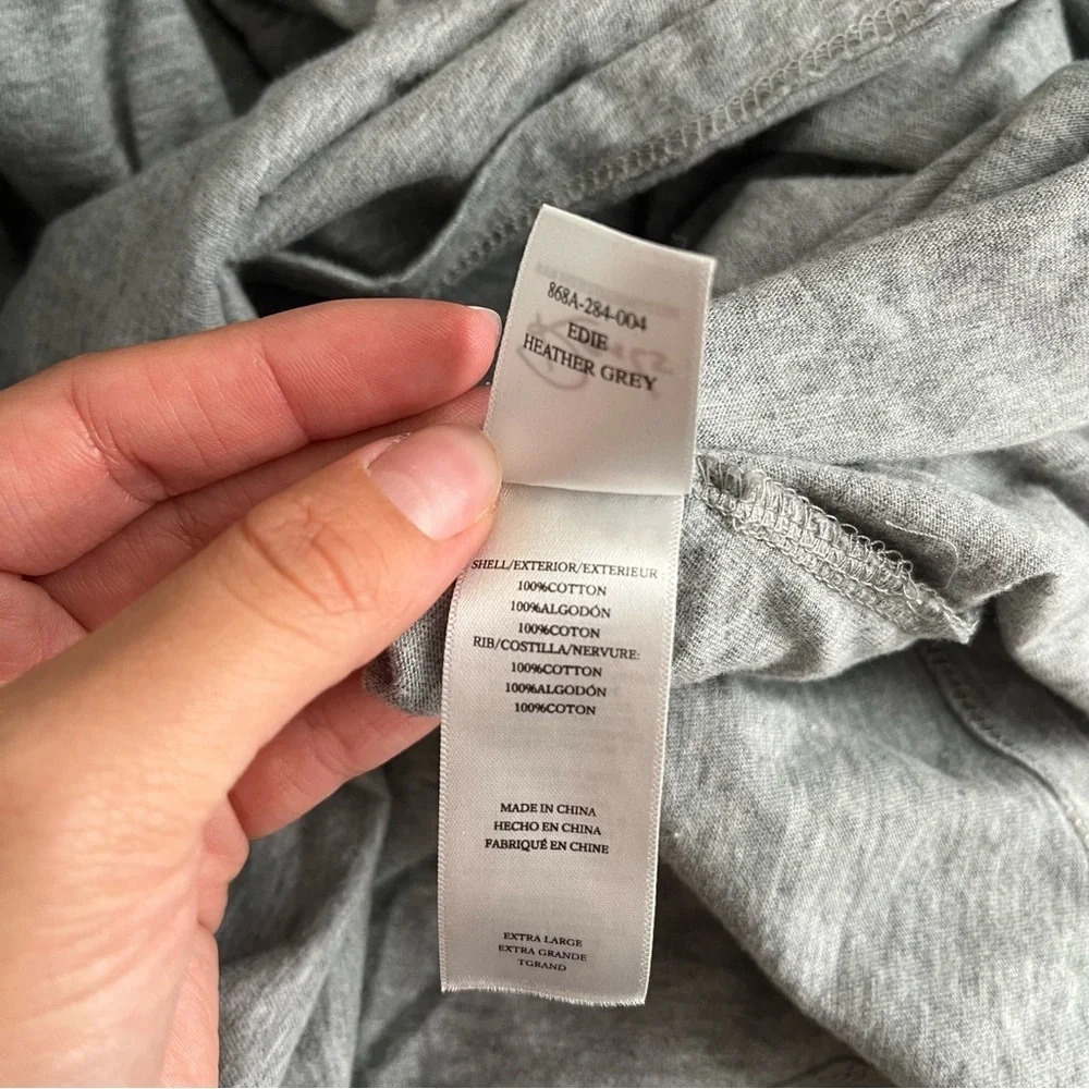 New Rails Edie Tie-Waist T-Shirt Dress Grey size XL - Picture 9 of 9